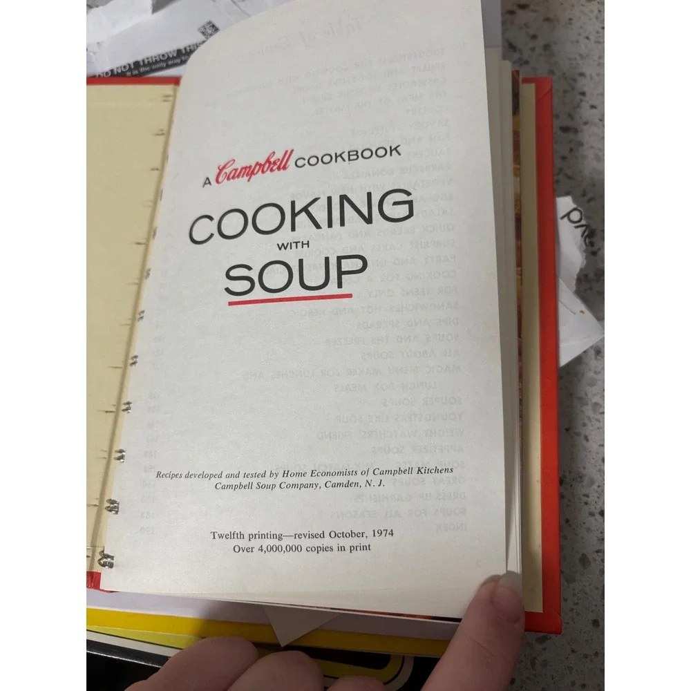 A Campbell Cookbook Cooking with Soup Recipes Vintage 1974 - Picture 4 of 4
